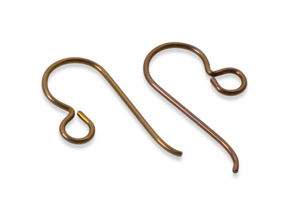 50-Pack Bronze Niobium Ear Wires, Professional Jewelry Supply, Hypoallergenic