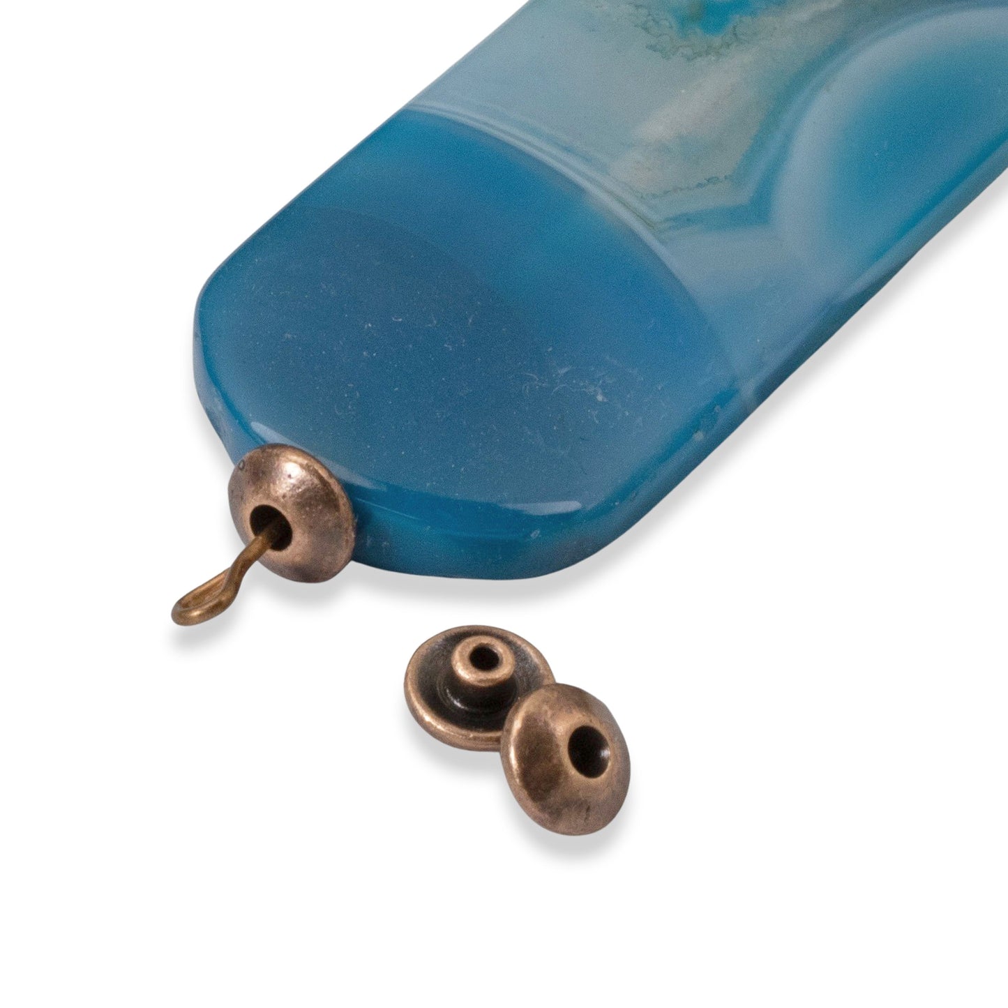 Copper BeadAligners 50-Pack: Classic Stabilizers for Lampwork Large Hole Beads