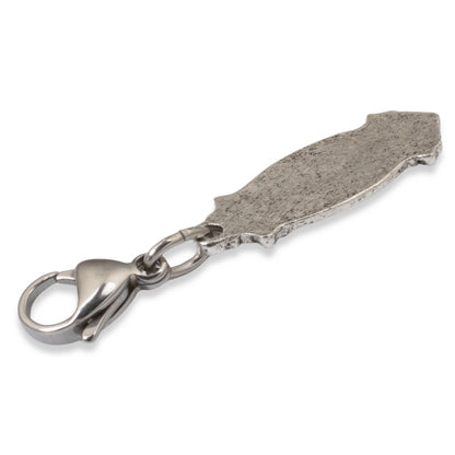 Miraculous Medal Clip On Charm: Silver Virgin Mary Catholic Jewelry Gift