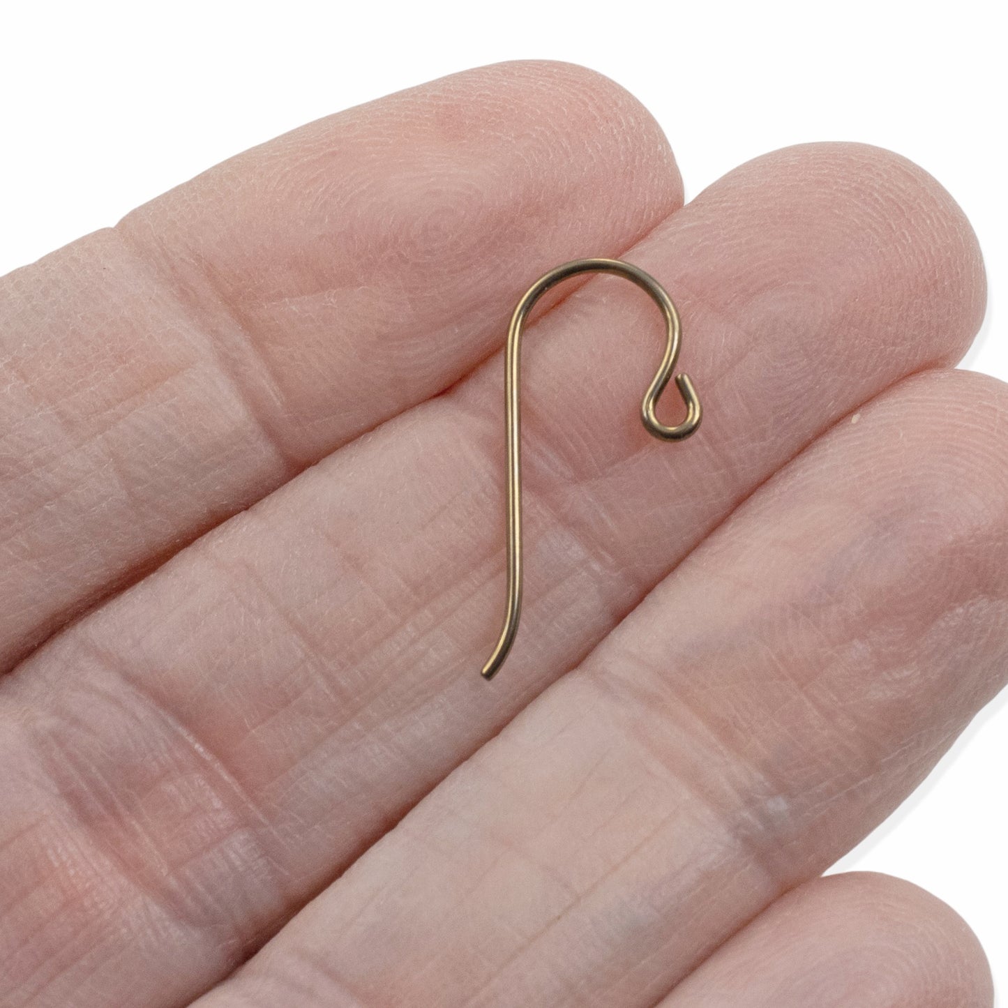10-Pack Antique Brass Niobium Small Loop Ear Wires: Hypoallergenic French Hook