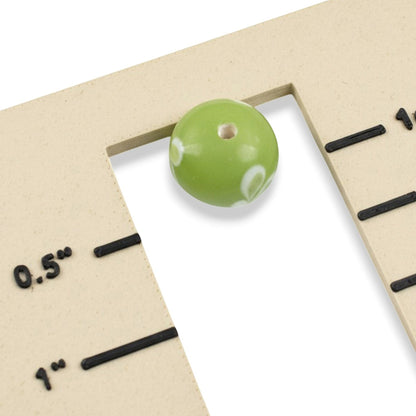 Green Swirl Flower Lampwork Beads: Opaque Lime Rondelle Glass 13mm 10-Pack