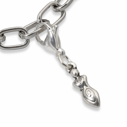 Silver Goddess Charm, Divine Feminine Jewelry, Spiritual Clip-On Accessory