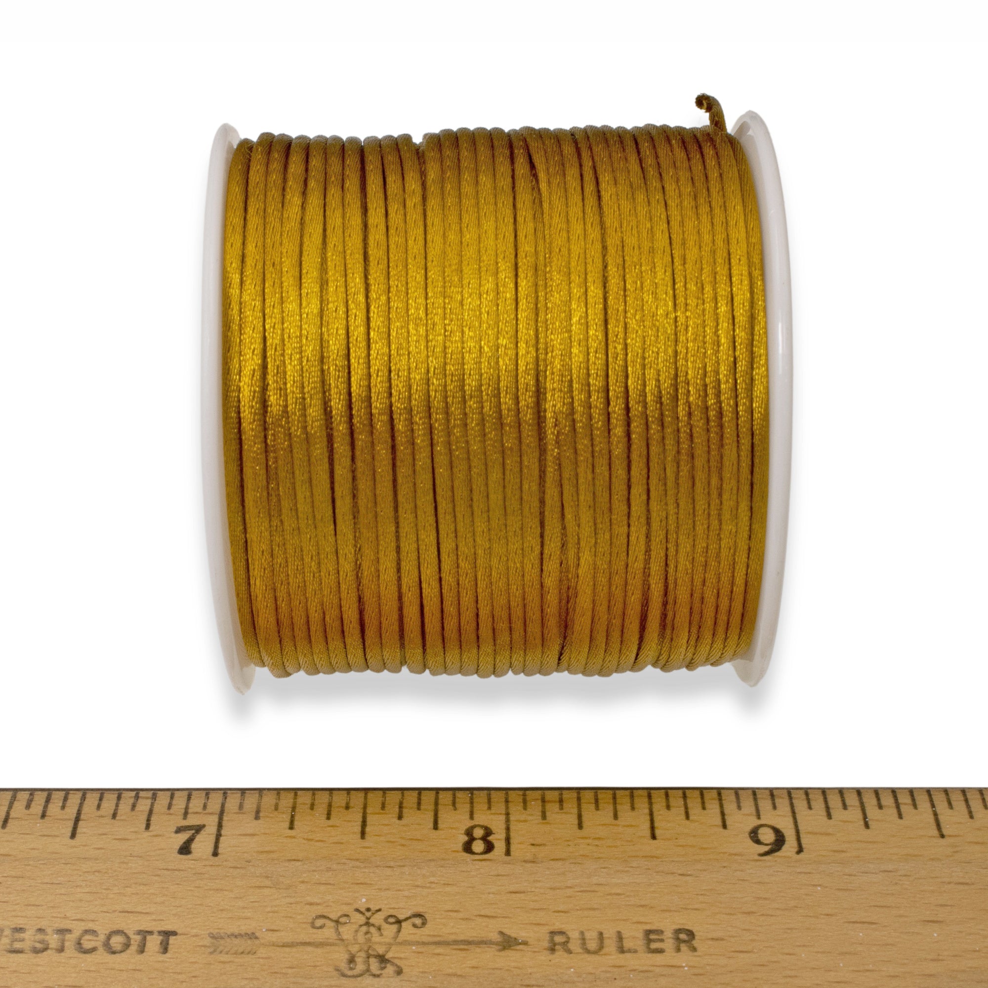 1mm Goldenrod Satin Nylon Cord