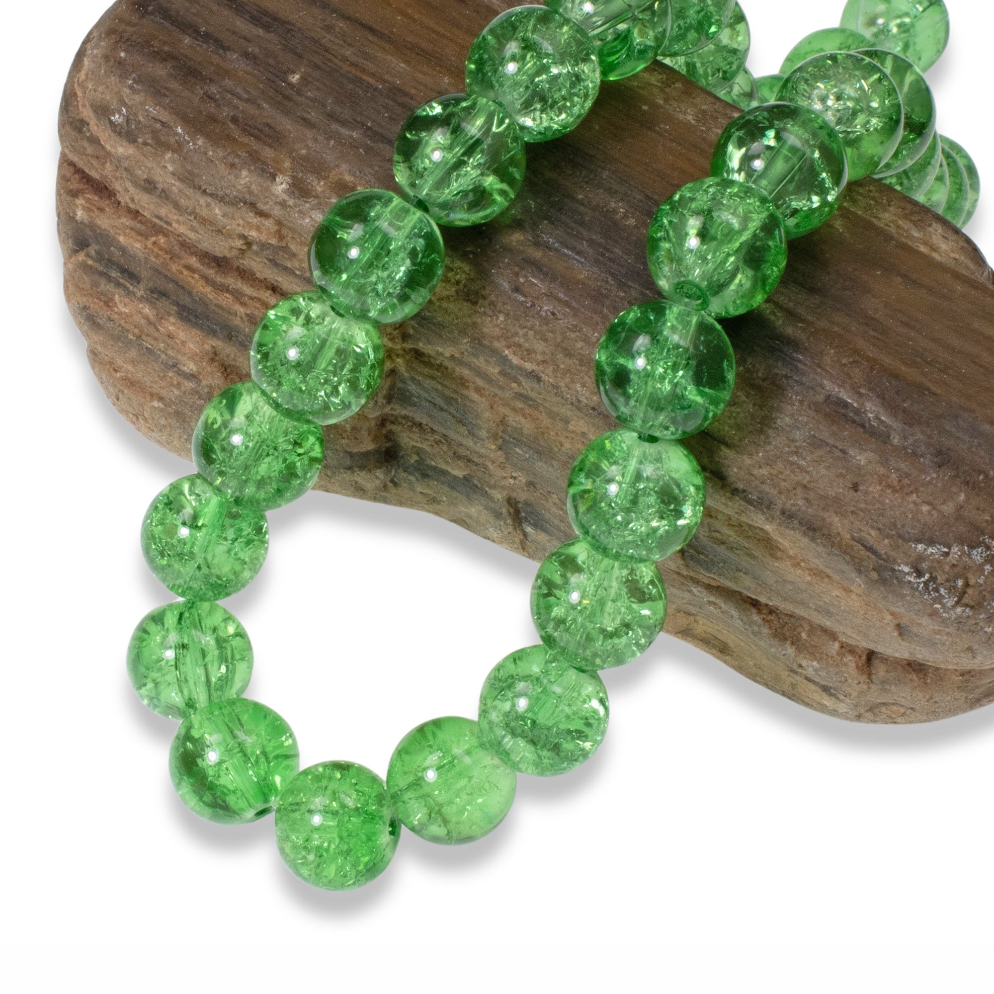 Glass Beads Lot Mix Beads for Bracelet Making Green Mix shape 10mm