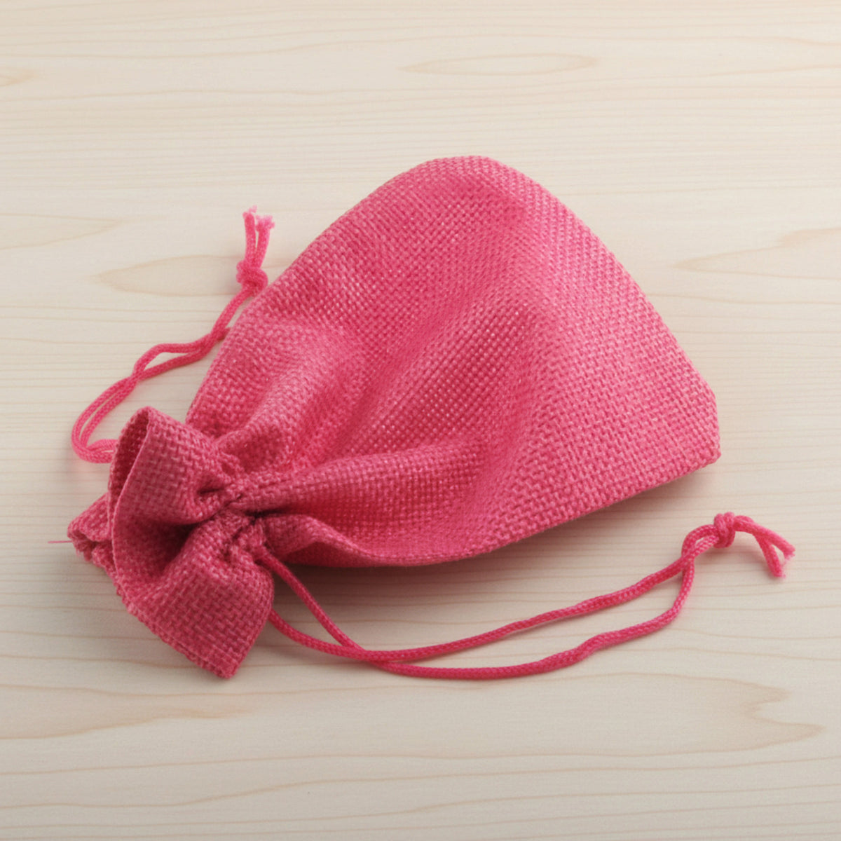 Burlap-Style Fabric Drawstring Bags, 10-Pack Assorted Colors, Rustic Cloth Pouches