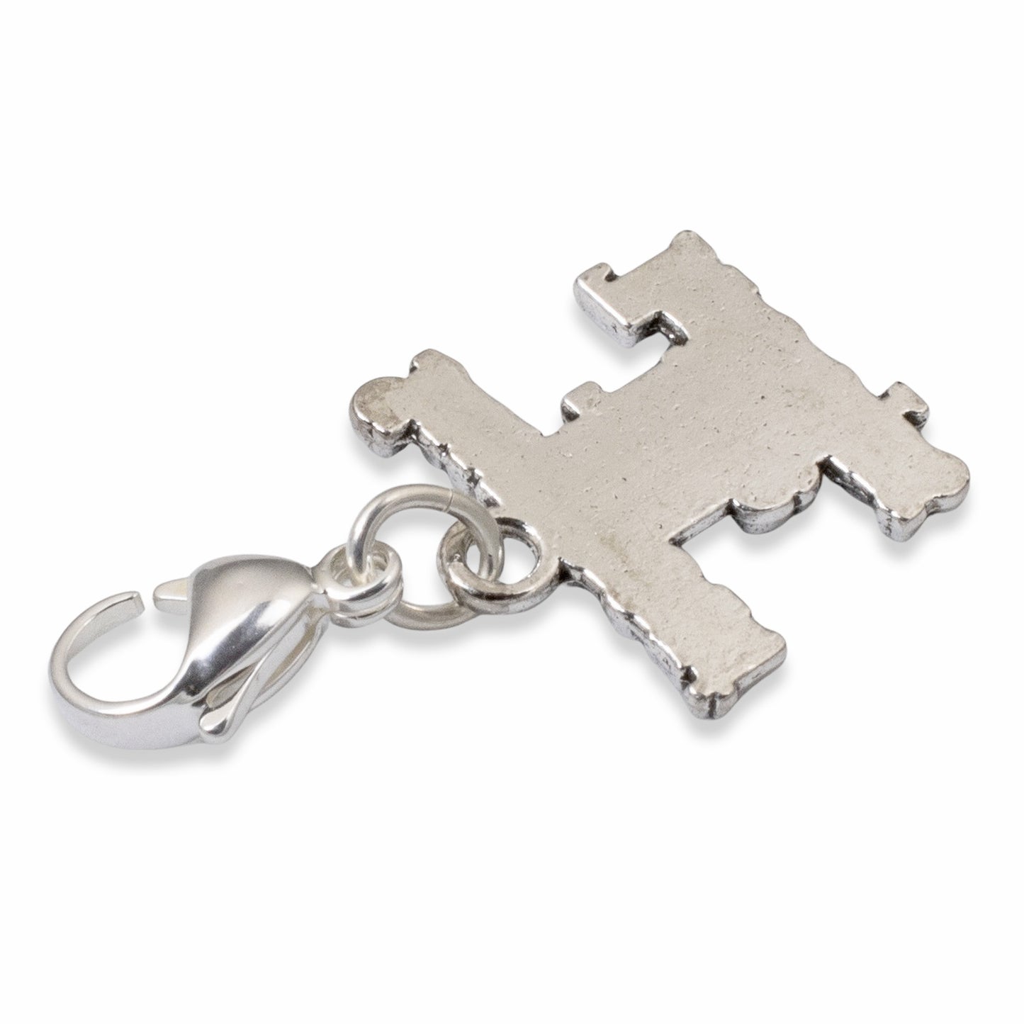 Support the Troops Clip On Charm: Military Pride Patriotic Gift Silver 1 1/2"