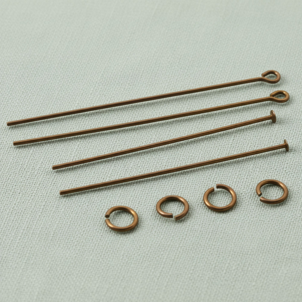 Niobium Earring Kit: Bronze Hypoallergenic Complete Findings 2 Pairs Sensitive Ears USA Made