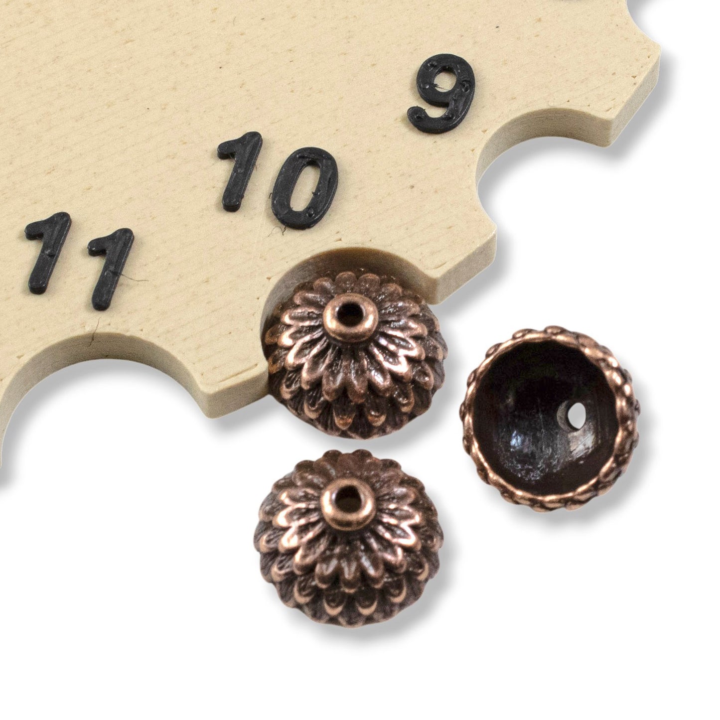 Antique Copper Acorn Bead Caps, 20-Pack Fall Autumn Findings for Jewelry Making