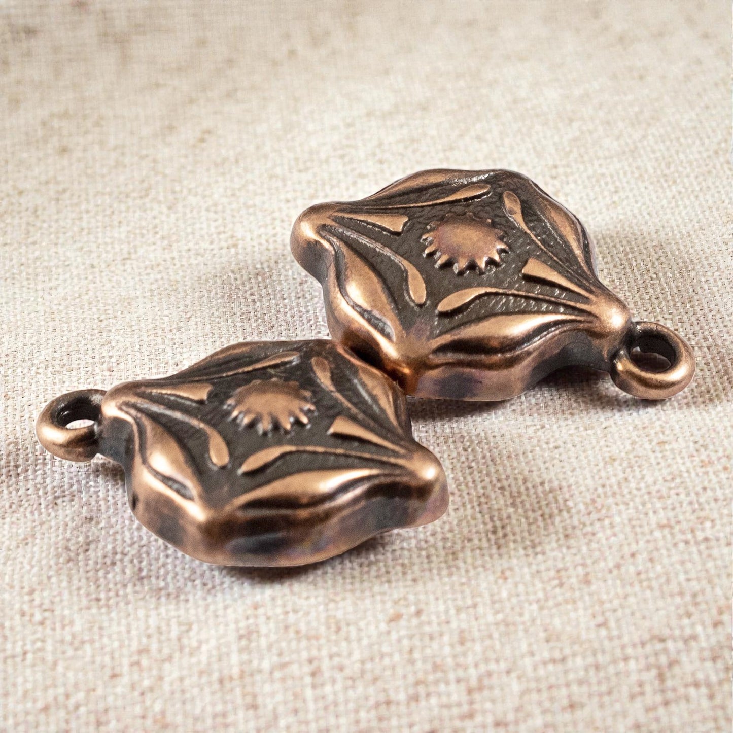 Ornate Magnetic Clasp Copper: Easy Close Art Deco Style Jewelry Findings