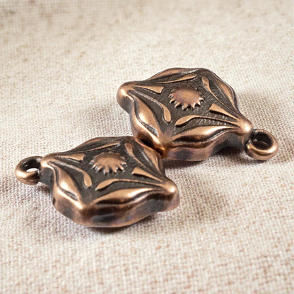 Ornate Magnetic Clasp Copper: Easy Close Art Deco Style Jewelry Findings