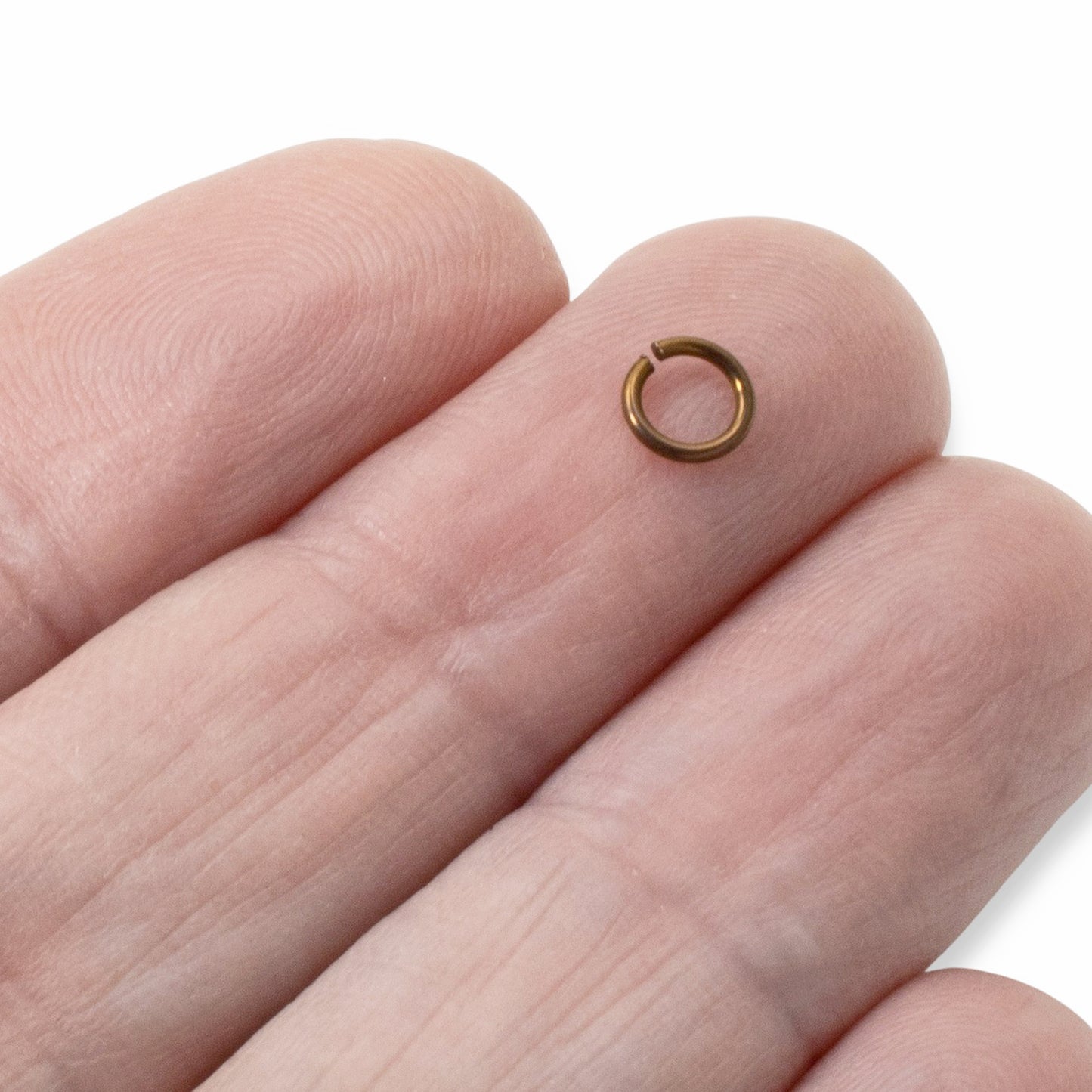 Bronze Niobium Jump Rings 5mm, 20G Hypoallergenic Jewelry Making, 20-Pack