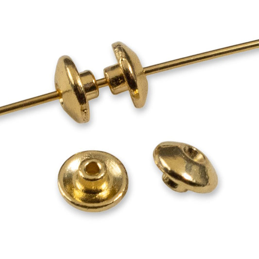 Gold Classic BeadAligners, 50-Pack Large Hole Stabilizers for Professionals