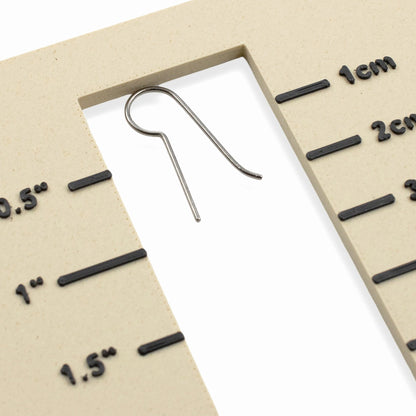 Titanium Earring Hooks 20 Pack: Regular Leg Ear Wire Blanks Hypoallergenic Sensitive Ears USA Made