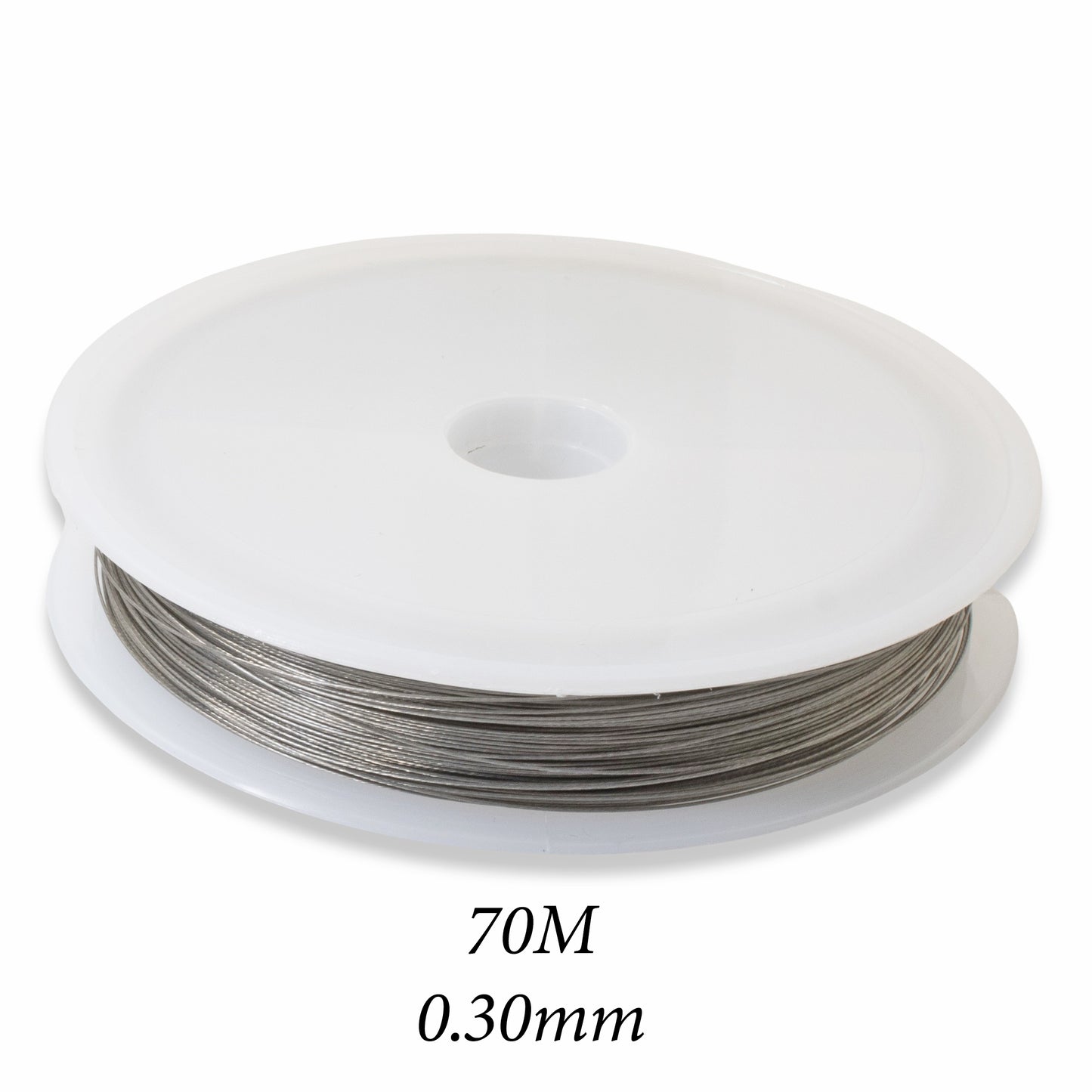 70M Tiger Tail Wire 0.30mm Ultra Thin Nylon Coated Steel Beading Wire for Jewelry Making