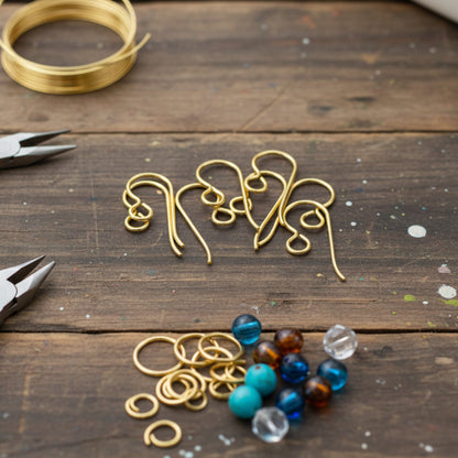 Gold Filled Ear Wires, 14/20 Regular Loop, USA Made Earring Hooks, 4-Pack