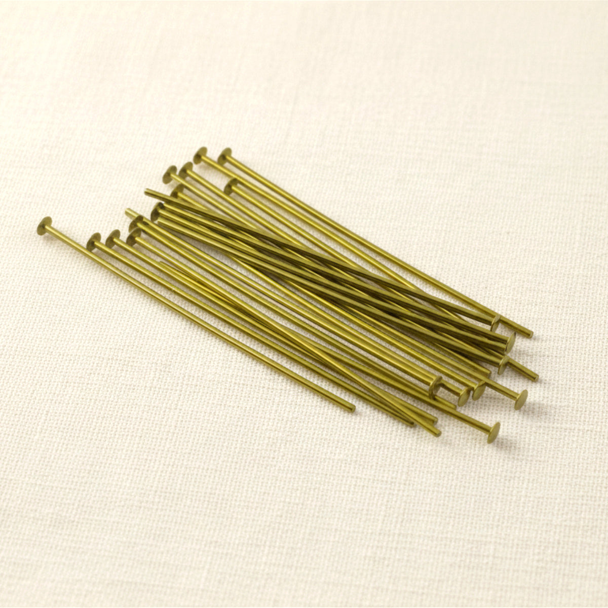 Yellow Niobium Head Pins 21G 1.5" Hypoallergenic USA Made 20pk