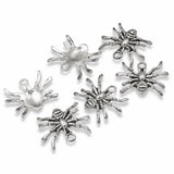 15 Spider Charms, Silver Metal Halloween Insect Animal, Halloween Insect Jewelry