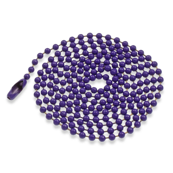 Purple Ball Chain Necklace - 30