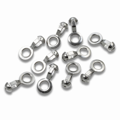 10 Heavy Duty Stainless Steel Loop Connectors for #10 Ball Chain