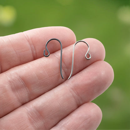 Niobium Small Loop Ear Wires: Earthy Variety Pack, 4 Pairs, 4 Colors