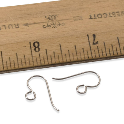 Niobium Earring Kit Gray, Complete Findings for 2 Pairs, Just Add Beads, Hypoallergenic Jewelry Making