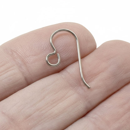 Niobium Earring Kit Gray, Complete Findings for 2 Pairs, Just Add Beads, Hypoallergenic Jewelry Making