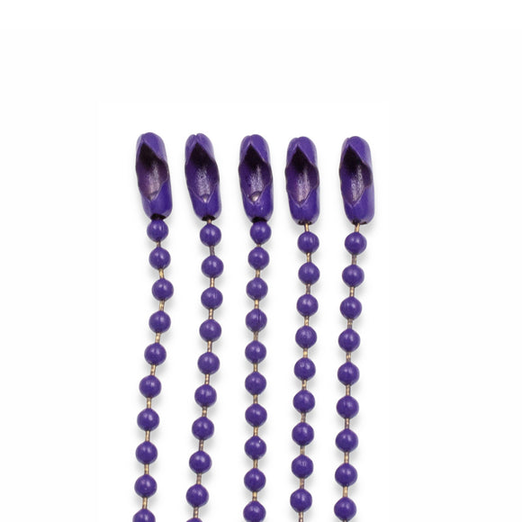 5-Pack Purple Ball Chain Necklaces - 30