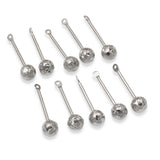 10 Beadable Stainless Steel Bar Findings - 3/4" Jewelry Blanks - Interchangeable Design