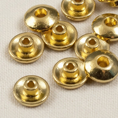 Gold Classic BeadAligners, 10-Pack Large Hole Stabilizers DIY Jewelry Craft