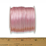 Light Pink Satin Nylon Cord - 1mm Smooth String - 30 Meter Spool - DIY Jewelry Cord