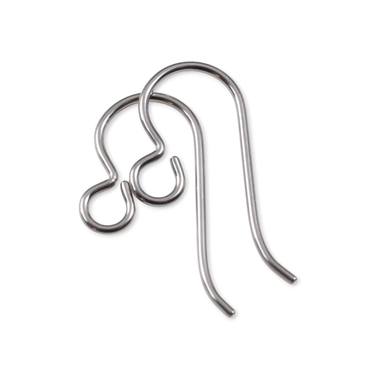 50-Pack Gray Niobium Ear Wires, Professional Jewelry Supply, Hypoallergenic USA Made