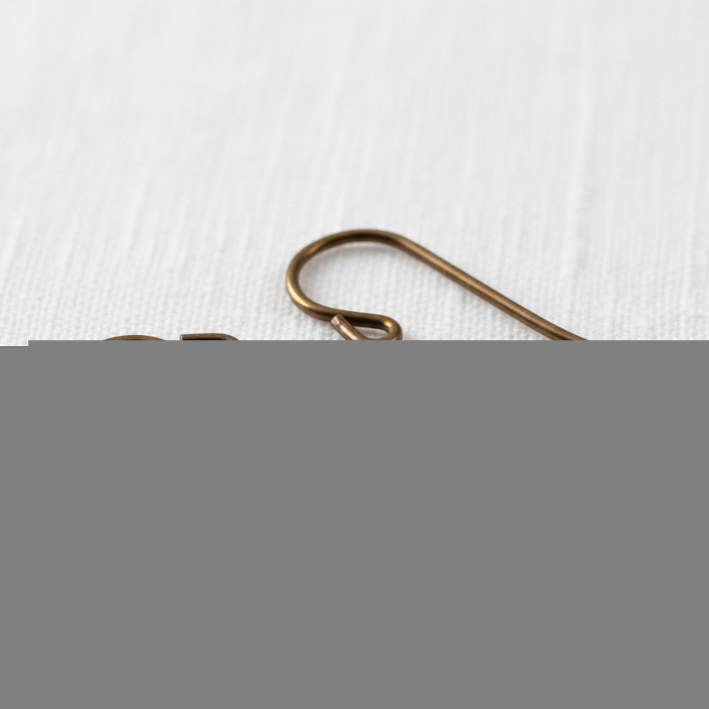 10-Pack Bronze Niobium Small Loop Ear Wires: Hypoallergenic French Hook 20 Gauge