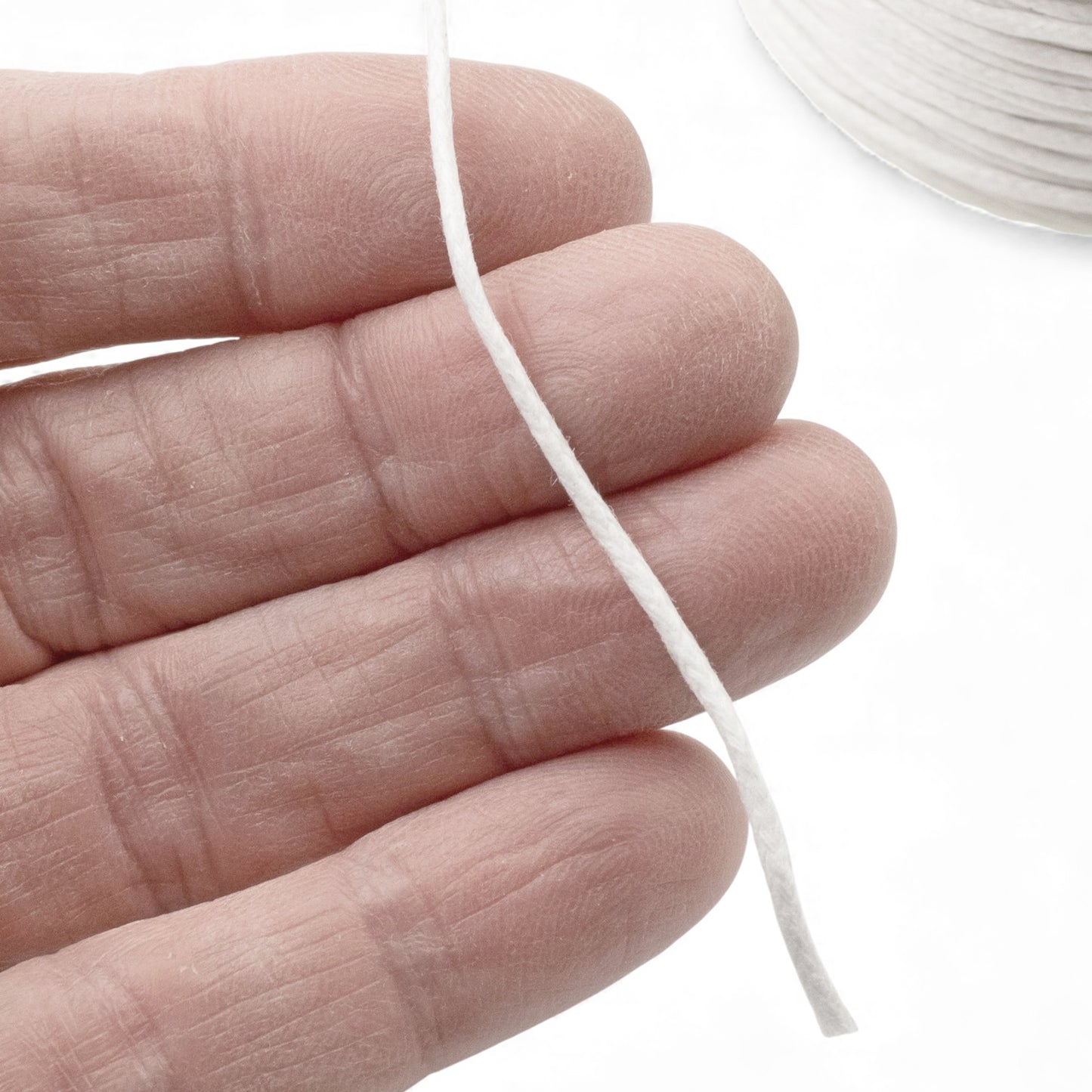 White Waxed Cotton Cord: 1.5mm 100 Yards Macrame Beading String Jewelry Making