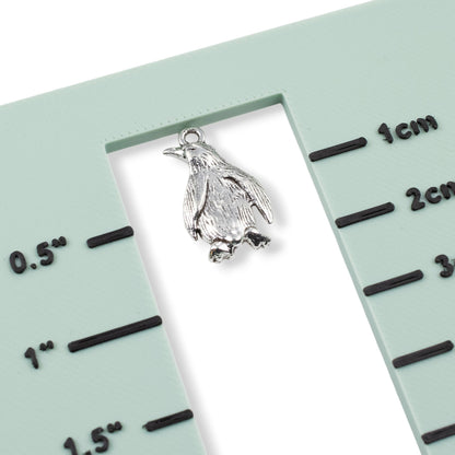 Penguin Charms 10-Pack Silver Metal Pendants Wildlife Animal Lover Accessories