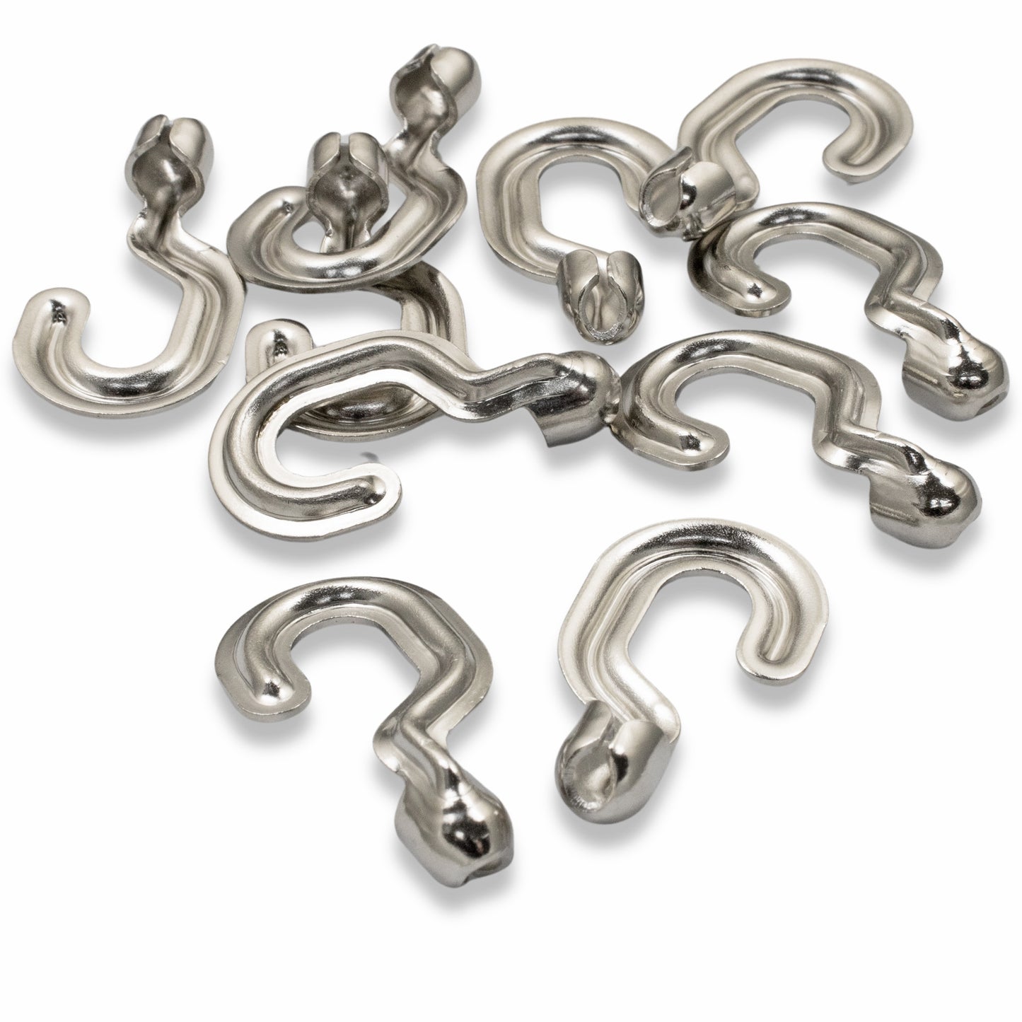 10 Multipurpose "A" Hooks - #6 Ball Chain - Easy Attachment - Craft Display Hook