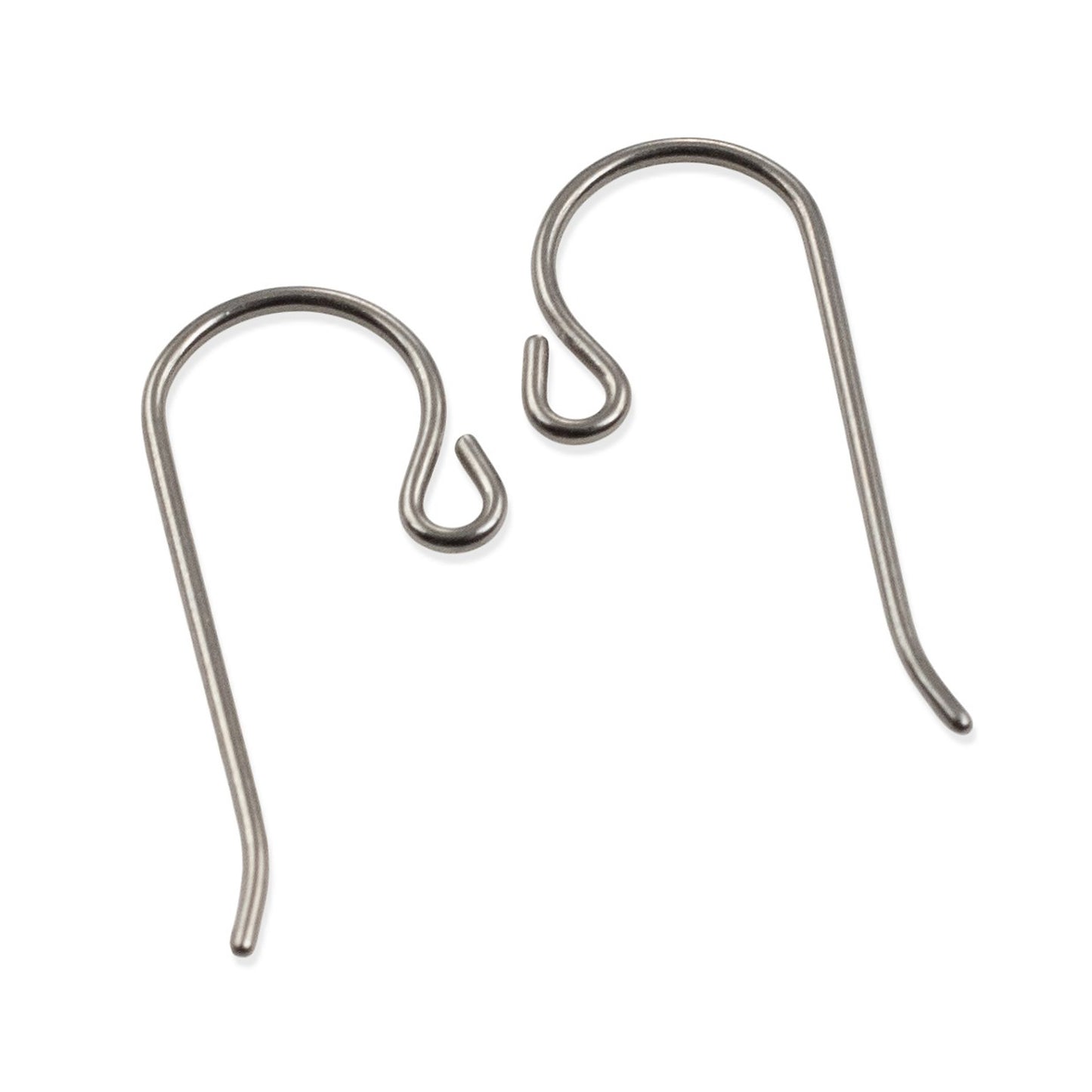 Titanium Small Loop Ear Wires 50-Pack, Hypoallergenic Earring Hooks USA Made