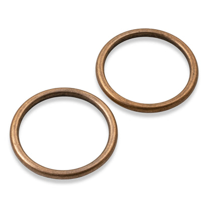 Open Frame Hoop Antique Copper: 25mm Charm Holders 2-Pack Nunn Design USA