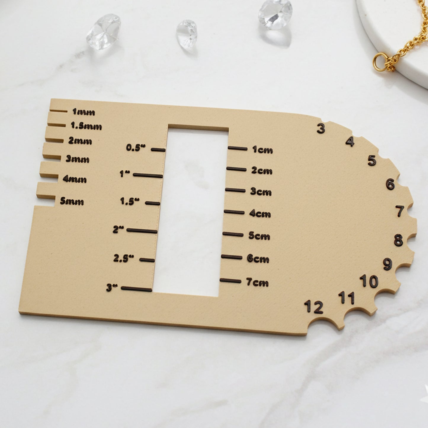 Multi-Function Measuring Tool for Product Photography & Jewelry Making