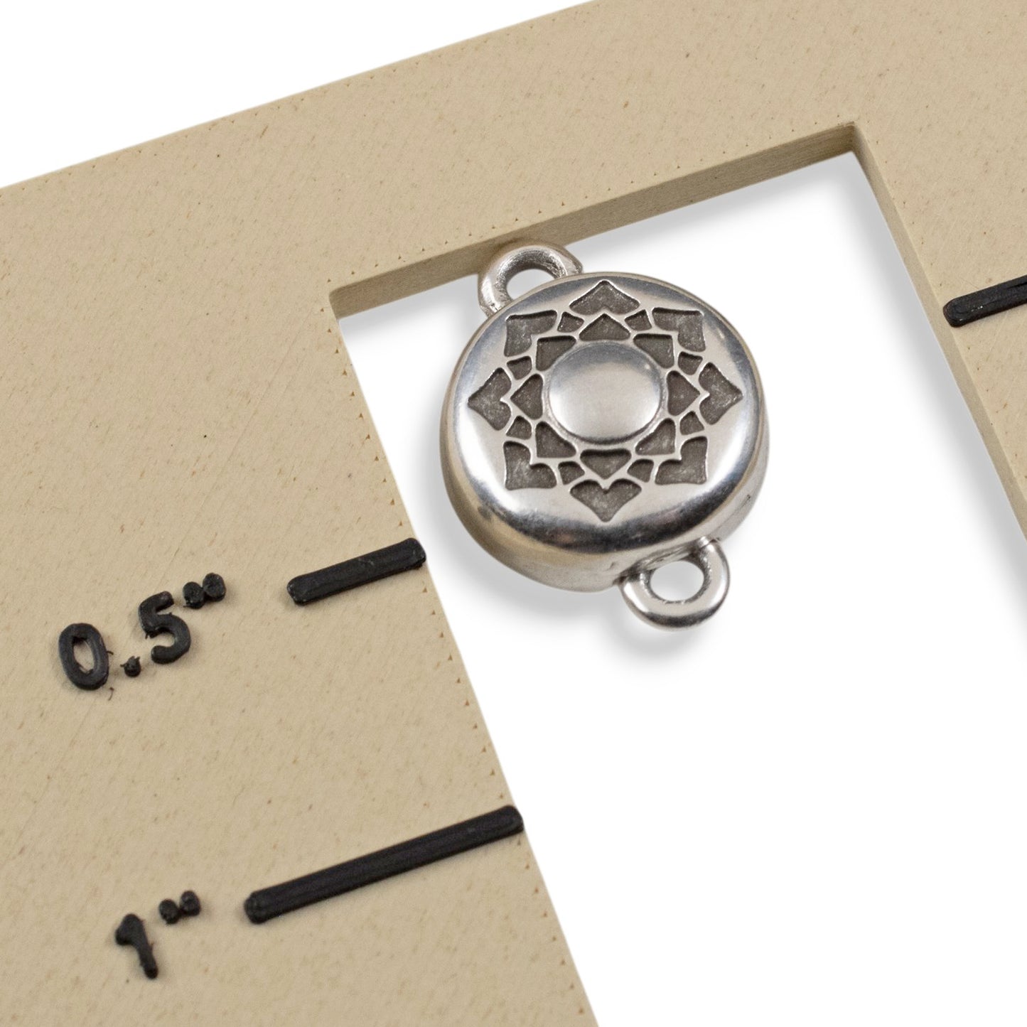 Lotus Magnetic Clasp Silver: Easy Close Floral Jewelry Findings
