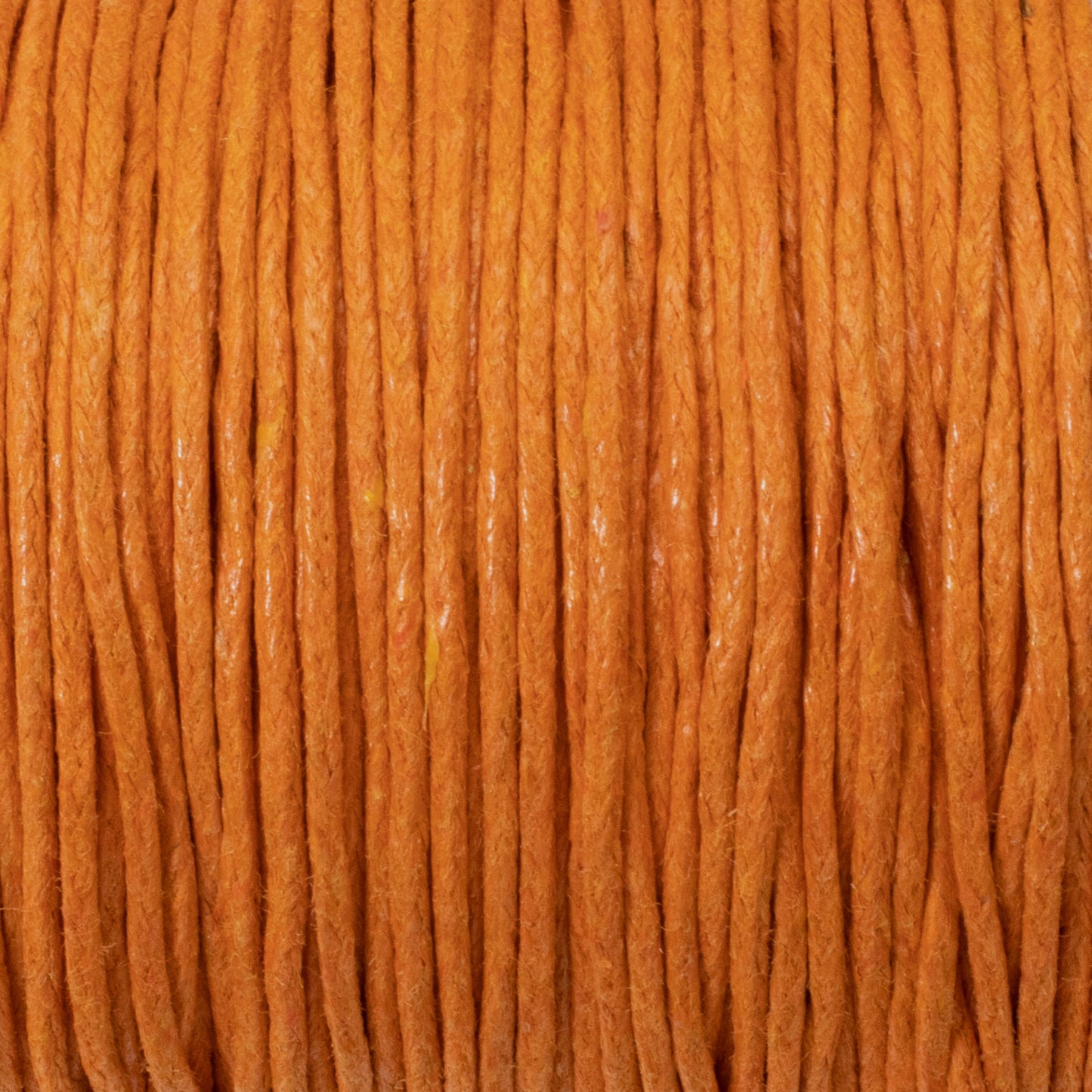 Orange 1mm Waxed Cotton Cord - 25 Meters - Jewelry and Craft String