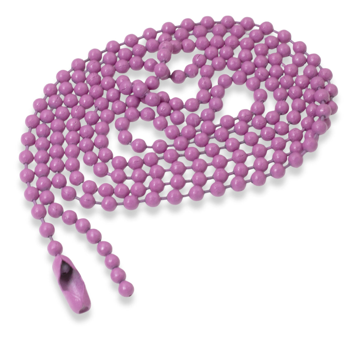 Magenta Pink Ball Chain Necklaces, 5-Pack Party Supplies, USA Made Steel, Group Crafts, Custom Jewelry, 30" Dog Tag, 2.4mm