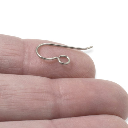 50-Pack Gray Niobium Ear Wires, Professional Jewelry Supply, Hypoallergenic USA Made