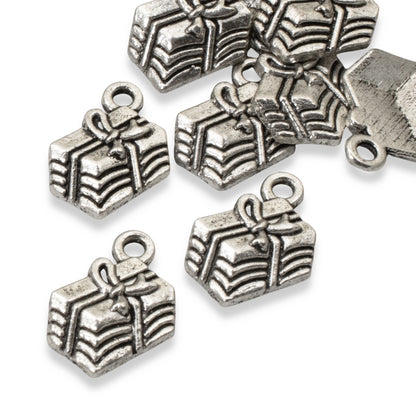 Silver Gift Present Charms: Birthday Christmas Celebration 20Pc Pack Value