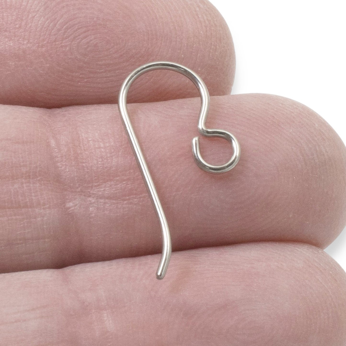 10 Gray Niobium Ear Wires Regular Loop, Hypoallergenic Earring Hooks