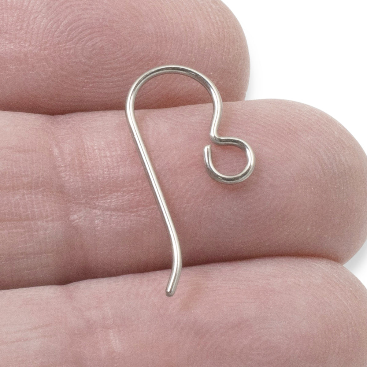 50-Pack Gray Niobium Ear Wires, Professional Jewelry Supply, Hypoallergenic USA Made