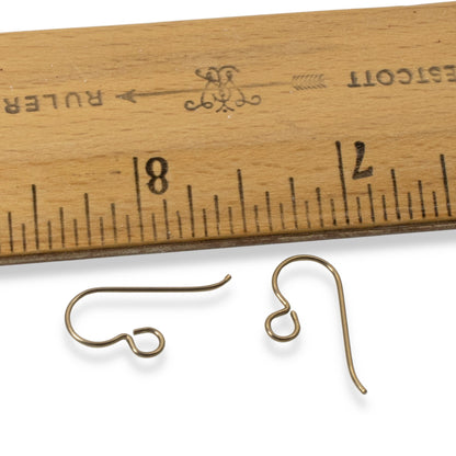 50 Pack Antique Brass Niobium Ear Wires, Professional Jewelry Supply, Hypoallergenic, USA Made