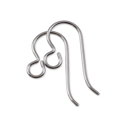 50-Pack Gray Niobium Ear Wires, Professional Jewelry Supply, Hypoallergenic USA Made