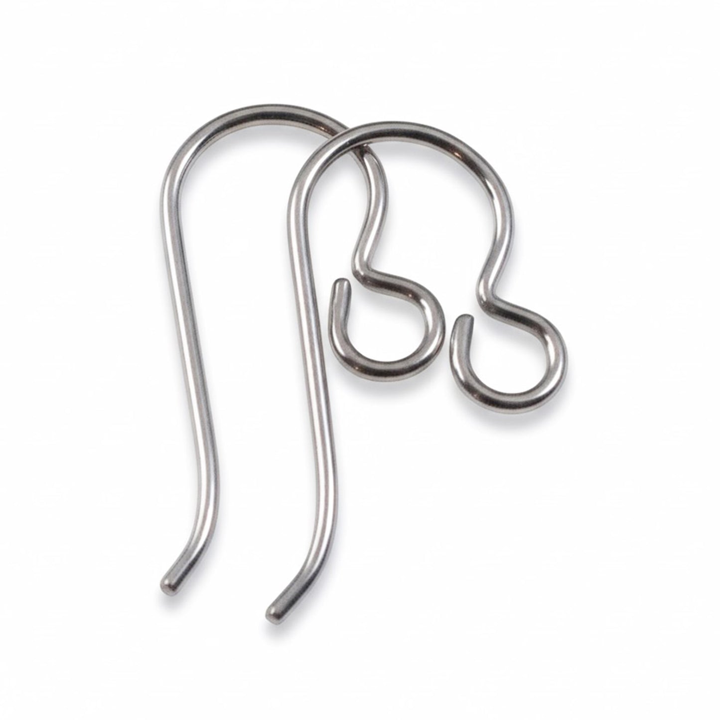 50-Pack Gray Niobium Ear Wires, Professional Jewelry Supply, Hypoallergenic USA Made