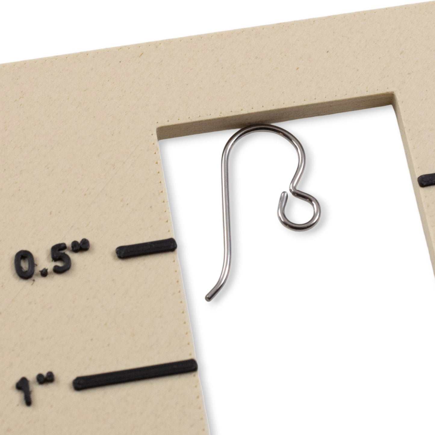 50-Pack Gray Niobium Ear Wires, Professional Jewelry Supply, Hypoallergenic USA Made