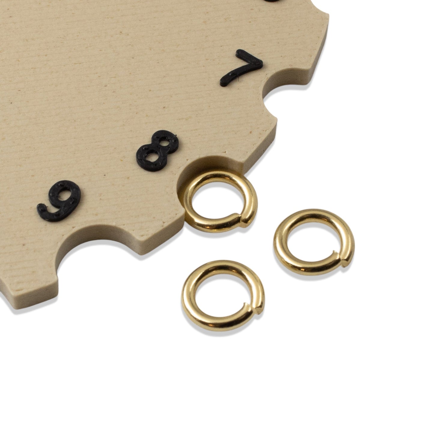 Hackberry Creek 8mm bright gold-plated 304 stainless steel jump rings for jewelry making and chain maille